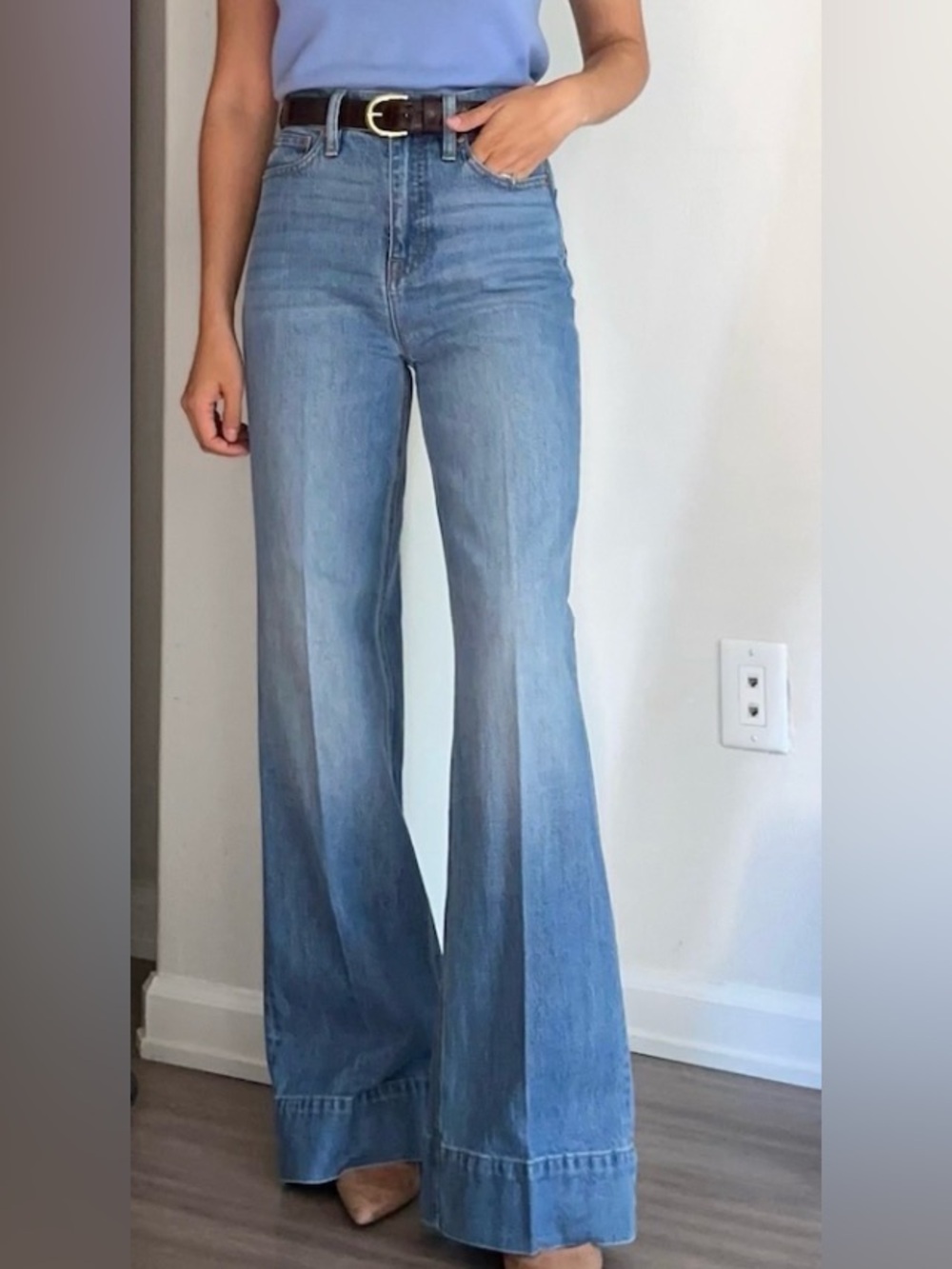 J Crew Wide-Leg Trouser Women Jeans, size 27